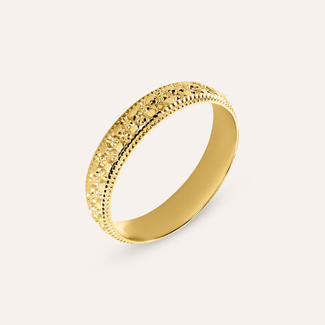 Fede Classica Diamantata 4 mm Oro Giallo - Anelli con Incisione Donna | Stroili