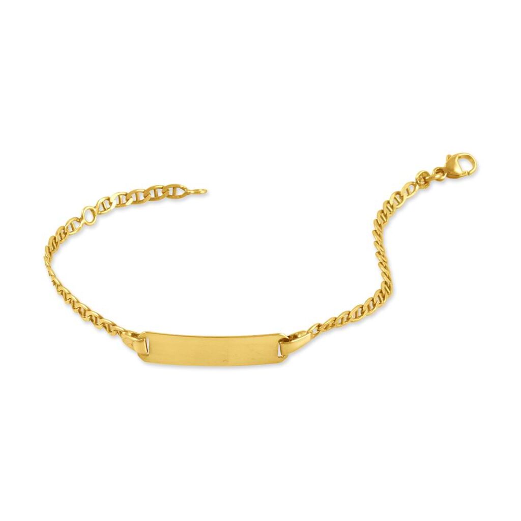 Bracciale Con Targhetta Holy Oro Giallo - Bracciali con Incisione Bambino | Stroili