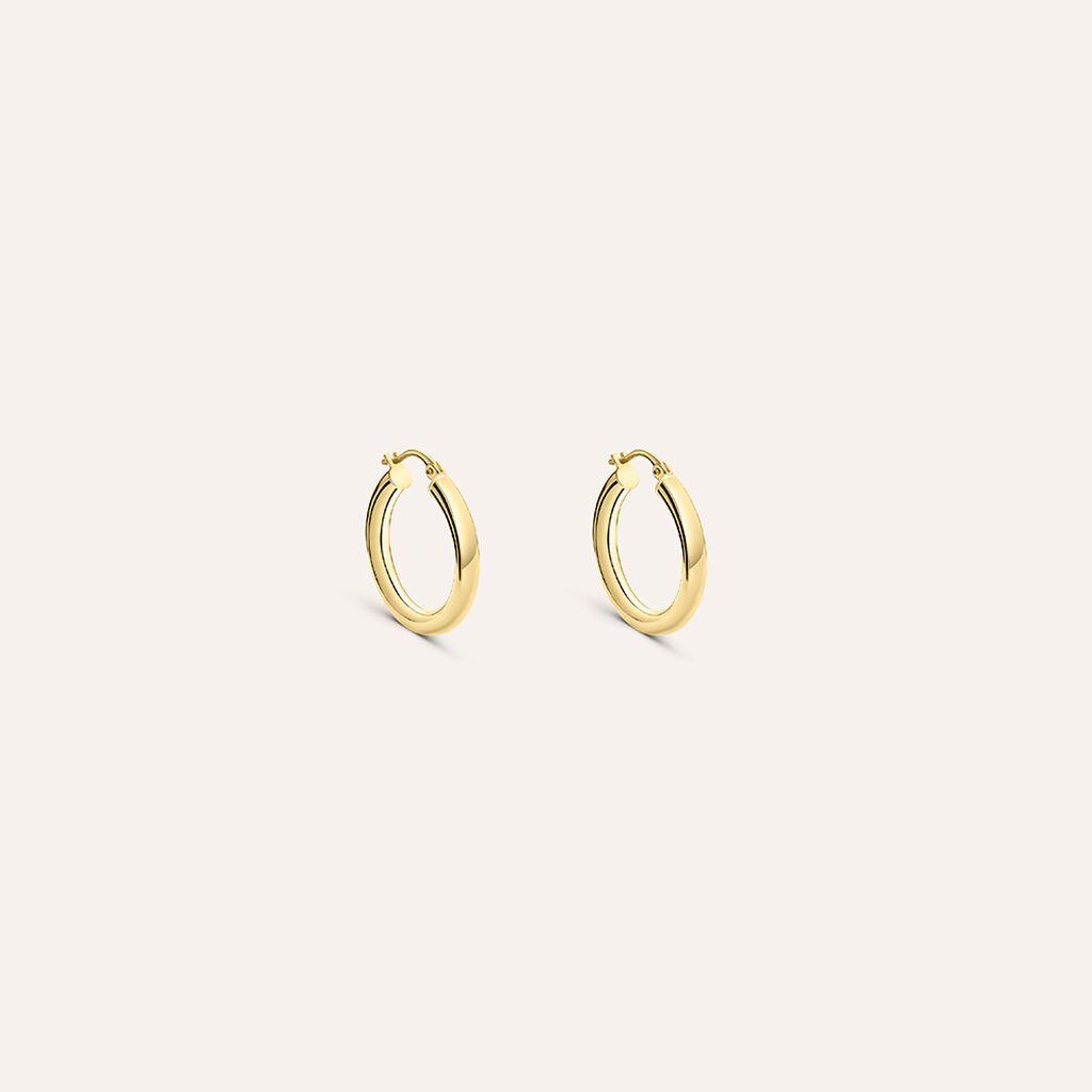 Orecchini A Cerchio Gold Essence Oro Giallo - Orecchini a Cerchio Donna | Stroili