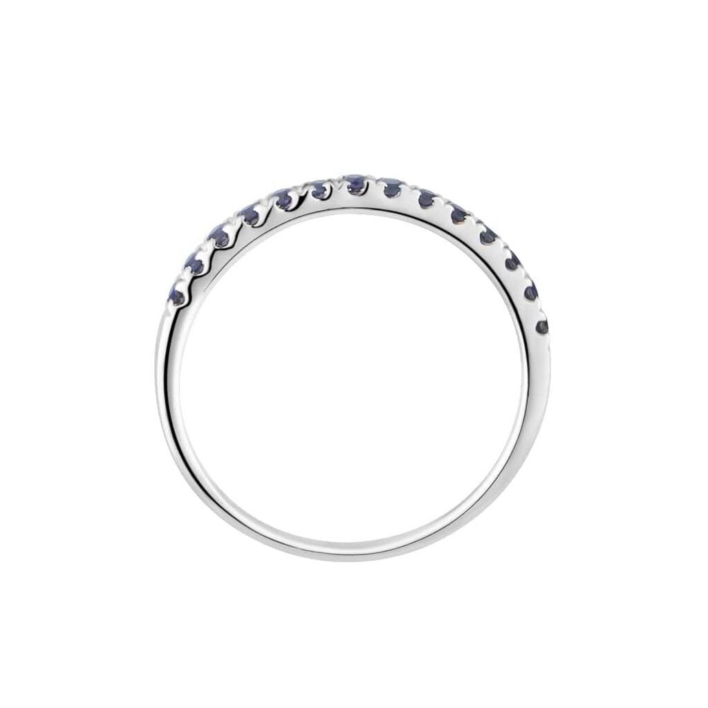 Anello Riviere Charlotte Oro Bianco Zaffiro - Anelli Riviere Donna | Stroili