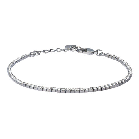 Bracciale Tennis Romantic Shine Metallo Nero Cristallo - Bracciali Tennis Donna | Stroili