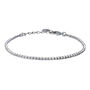 Bracciale Tennis Romantic Shine Metallo Nero Cristallo