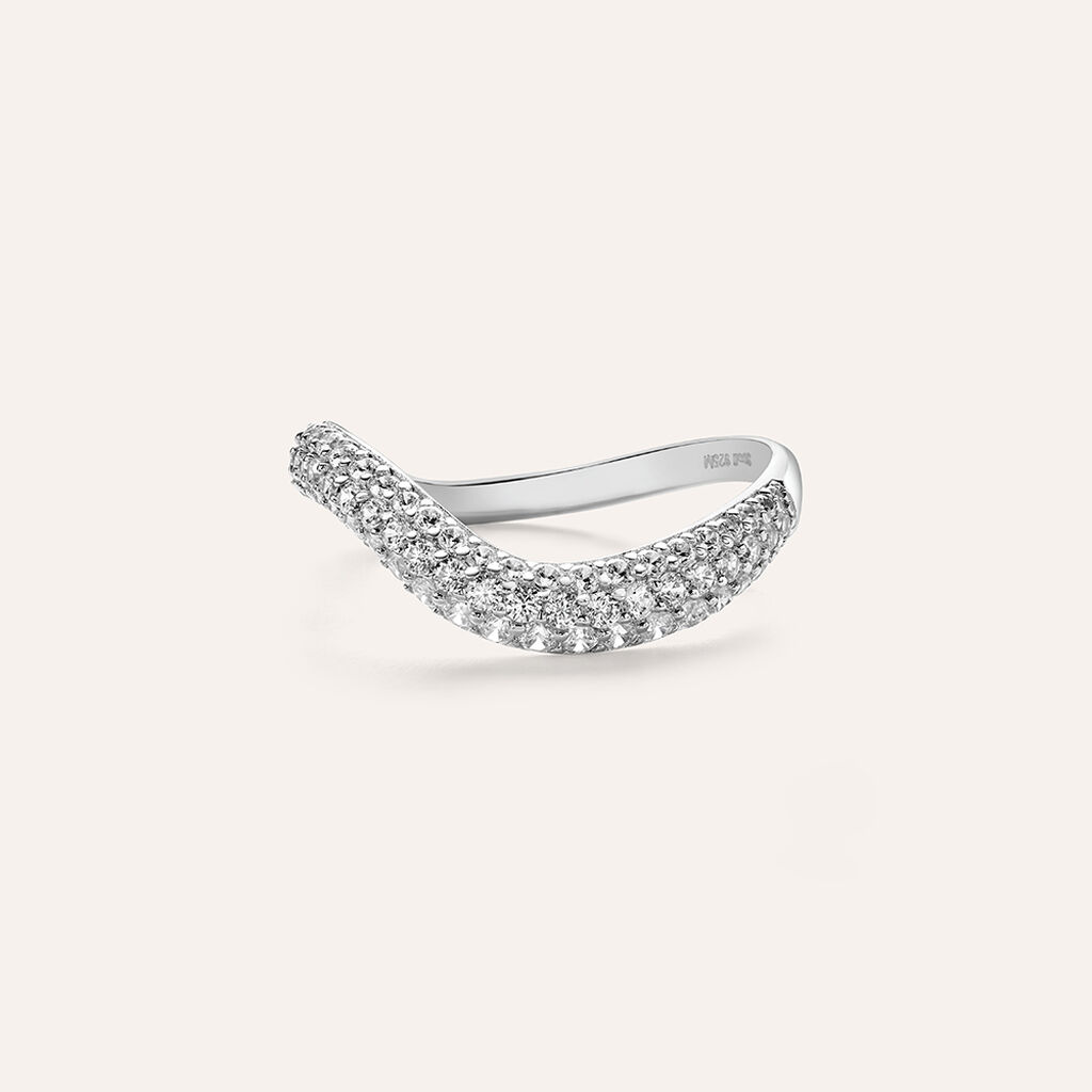 Anello Fantasia Silver Shine Argento Rodiato Cubic Zirconia - Anelli con Pietre Donna | Stroili