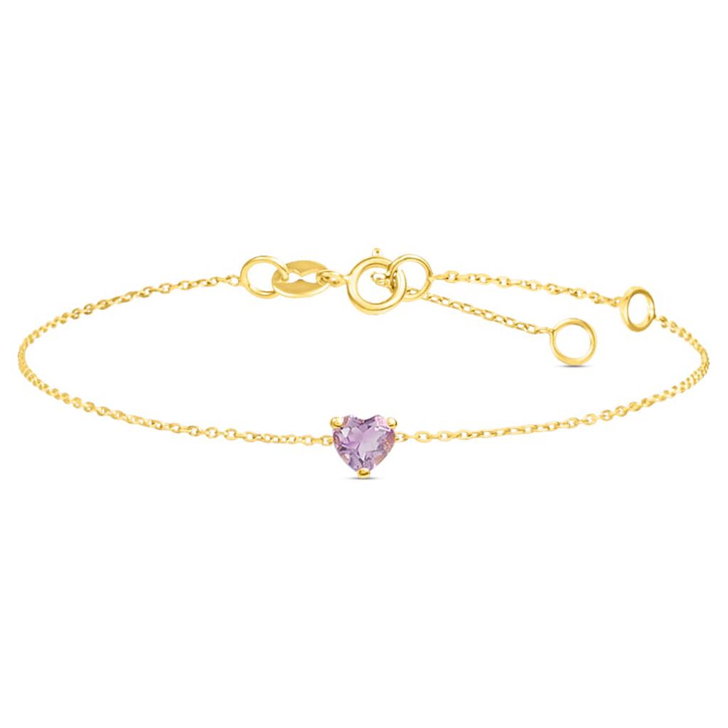 Bracciale Punto Luce Amélie Oro Giallo Ametista - Bracciali Love Donna | Stroili