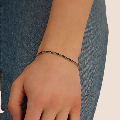 Bracciale Tennis L'homme Or Oro Bianco Spinello - Bracciali Tennis Uomo | Stroili
