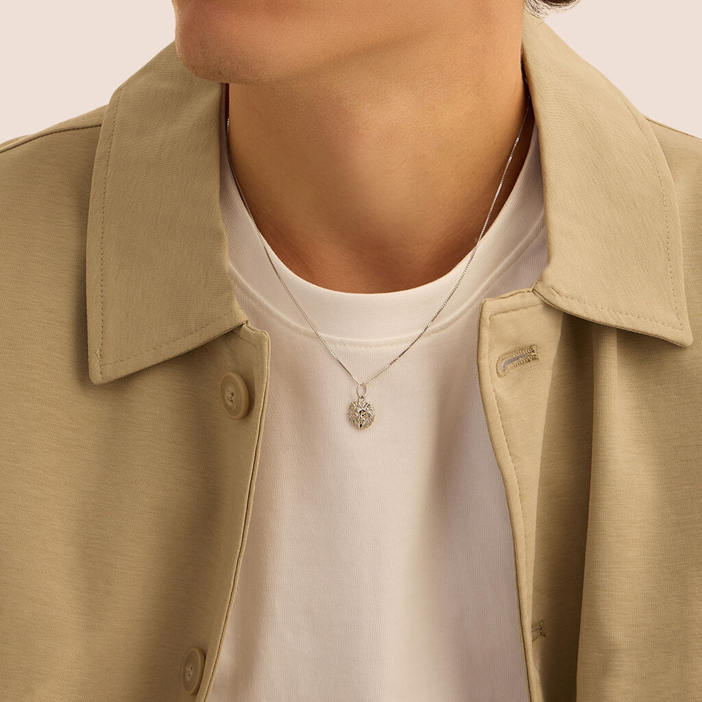 Pendente Gentleman Argento Rodiato