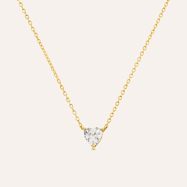 Collana Silver Glow Argento Dorato Cubic Zirconia
