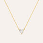 Collana Silver Glow Argento Dorato Cubic Zirconia