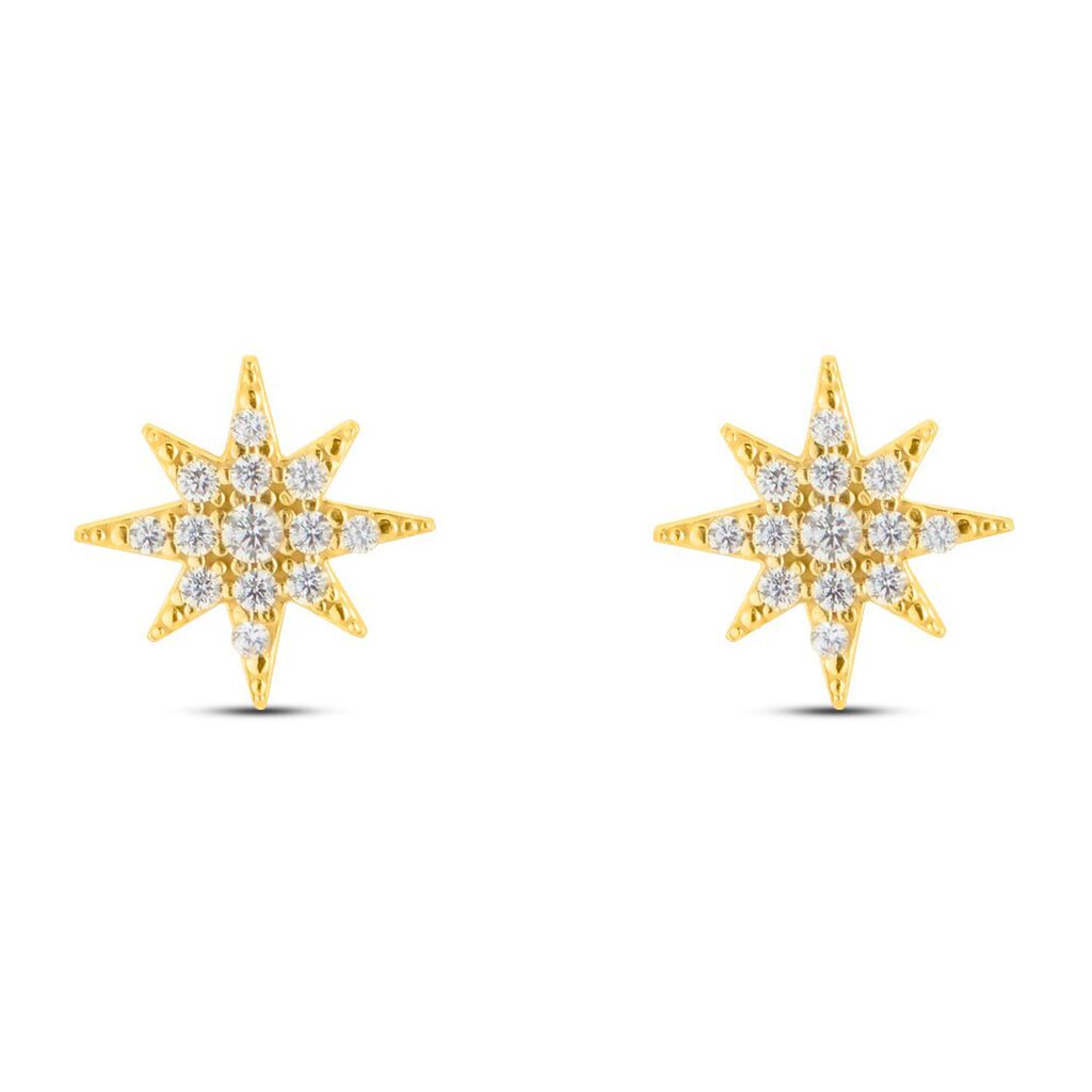 Orecchini Lobo Claire Oro Giallo Cubic Zirconia - Orecchini a Lobo Donna | Stroili