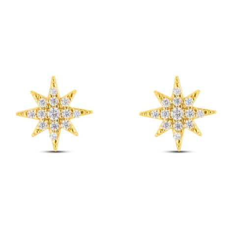 Orecchini Lobo Claire Oro Giallo Cubic Zirconia - Orecchini a Lobo Donna | Stroili