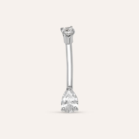 Piercing Ombelico Bon Ton Oro Bianco Cubic Zirconia - Gioielli Donna | Stroili
