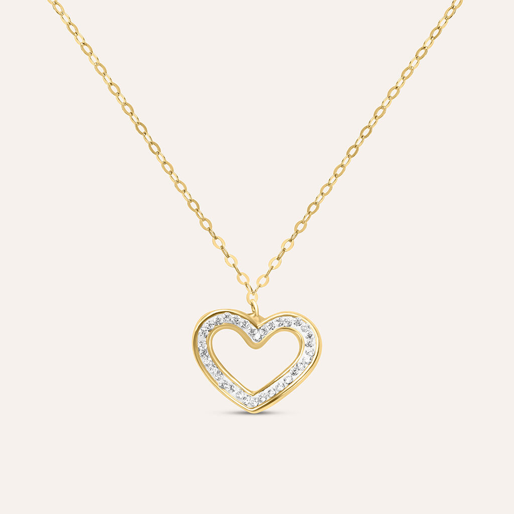 Collana Christelle Oro Giallo Cristallo