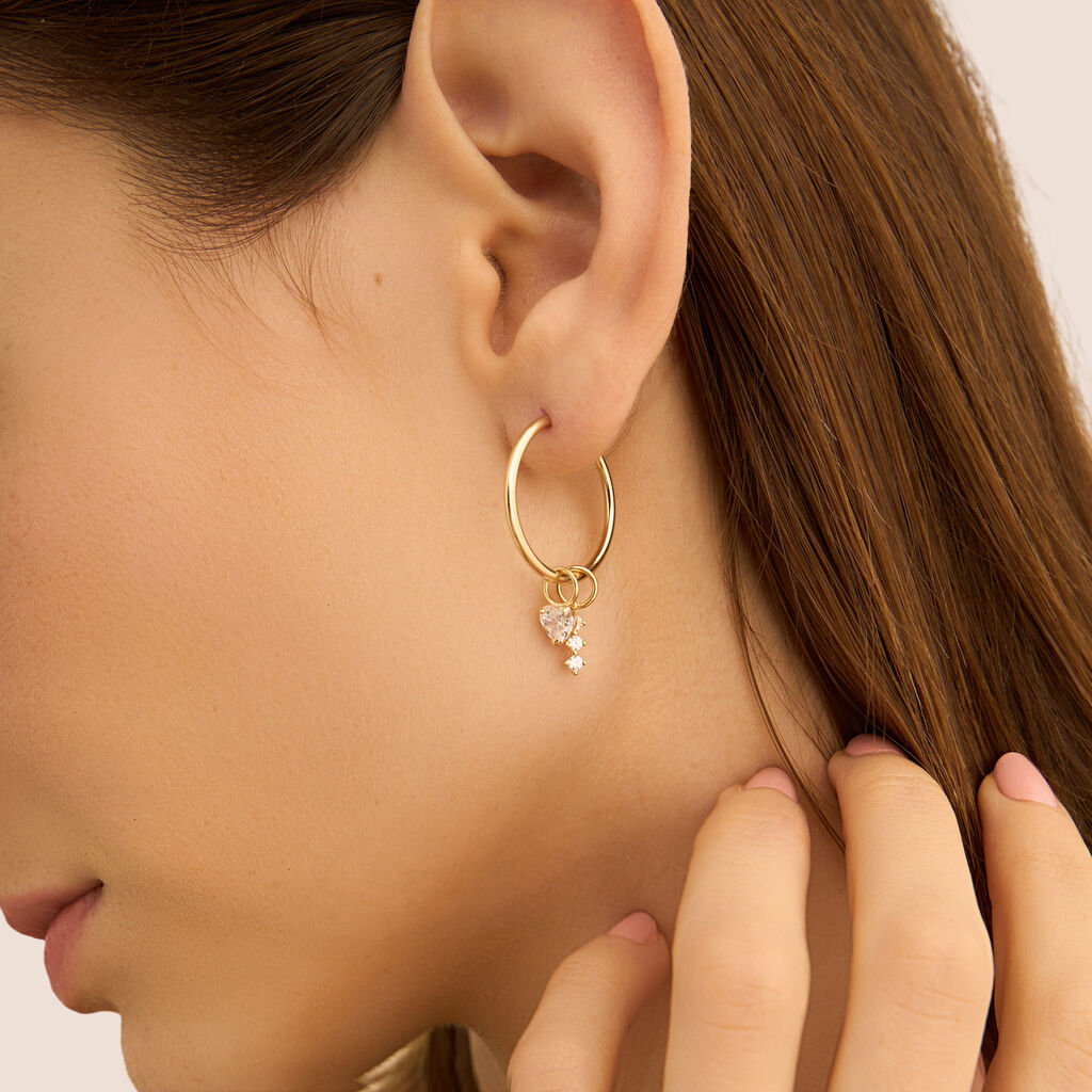 Charm Trilogy Toujours Oro Giallo Cubic Zirconia