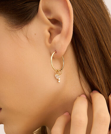 Charm Trilogy Toujours Oro Giallo Cubic Zirconia
