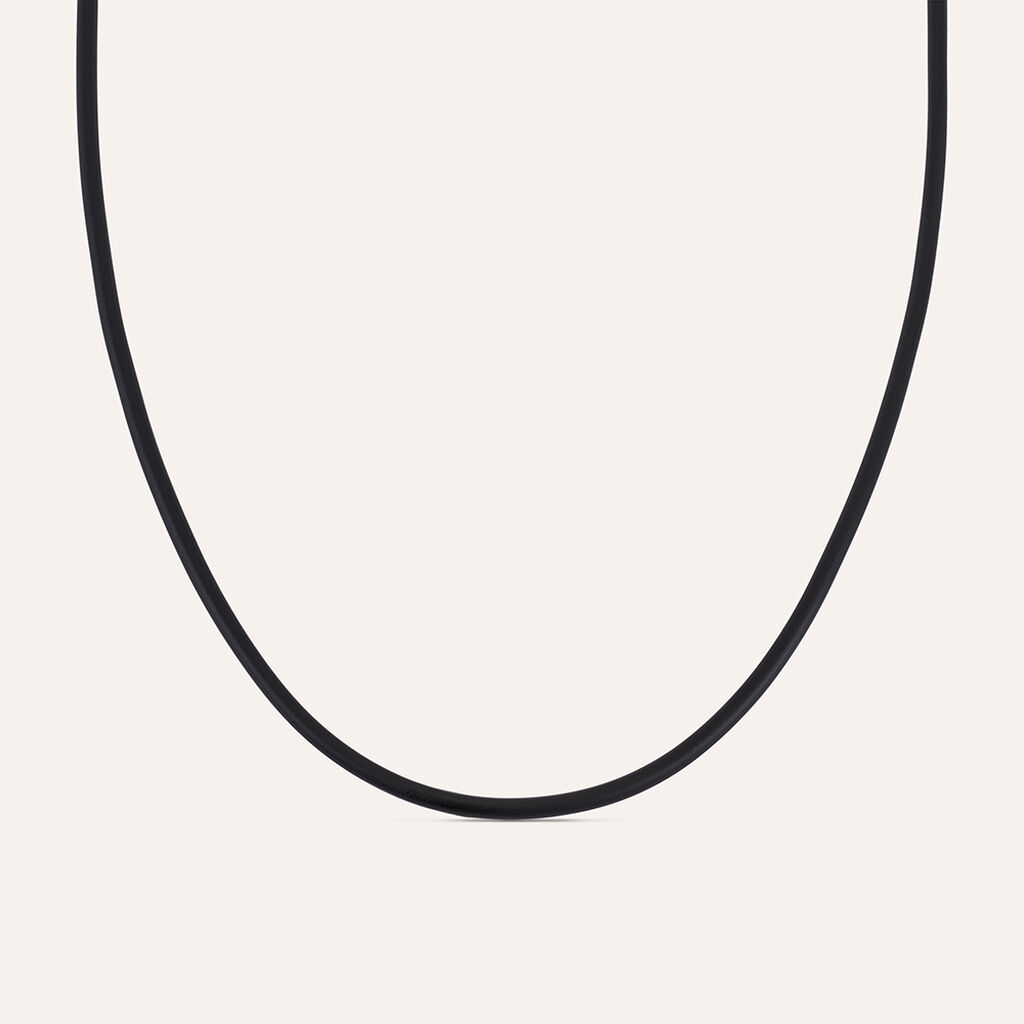 Collana Gentleman Argento Rodiato