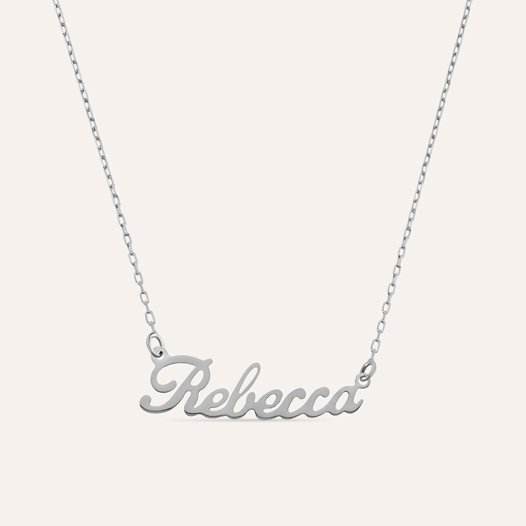 Collana Rebecca Gold Names Oro Bianco