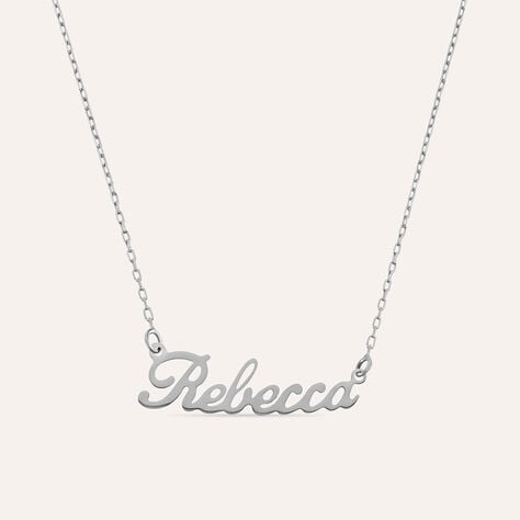 Collana Rebecca Gold Names Oro Bianco - Collane Unisex | Stroili