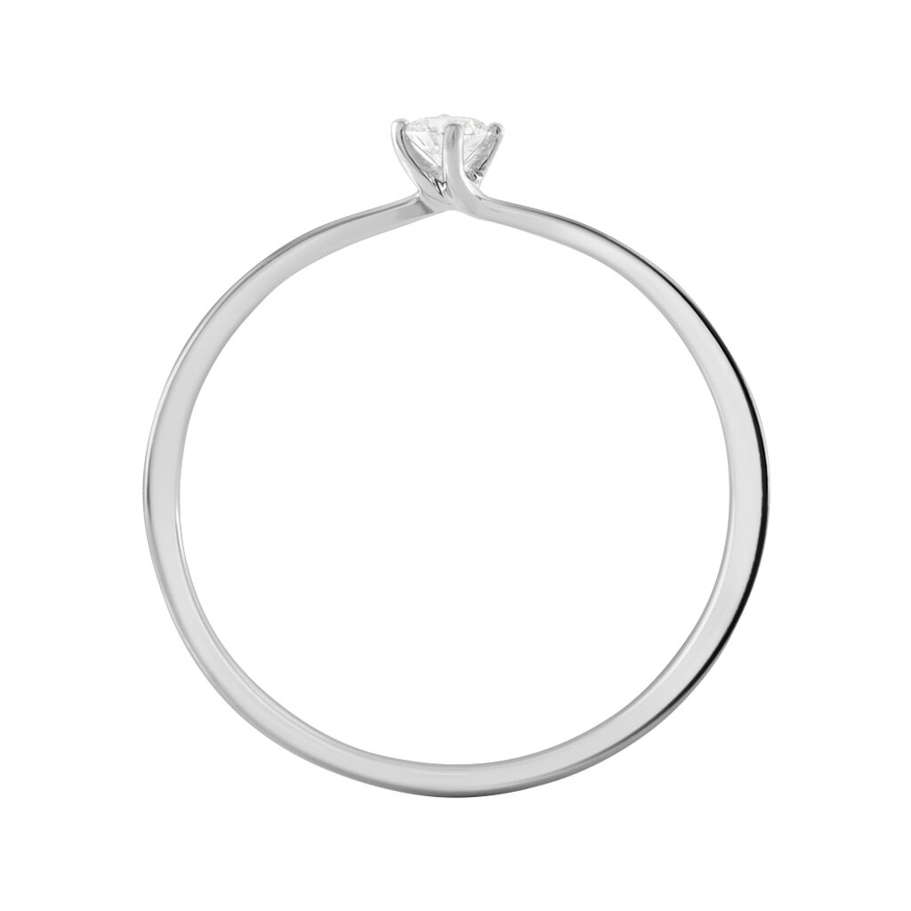 Anello Solitario Grace Oro Bianco Diamante - Anelli con Pietre Donna | Stroili