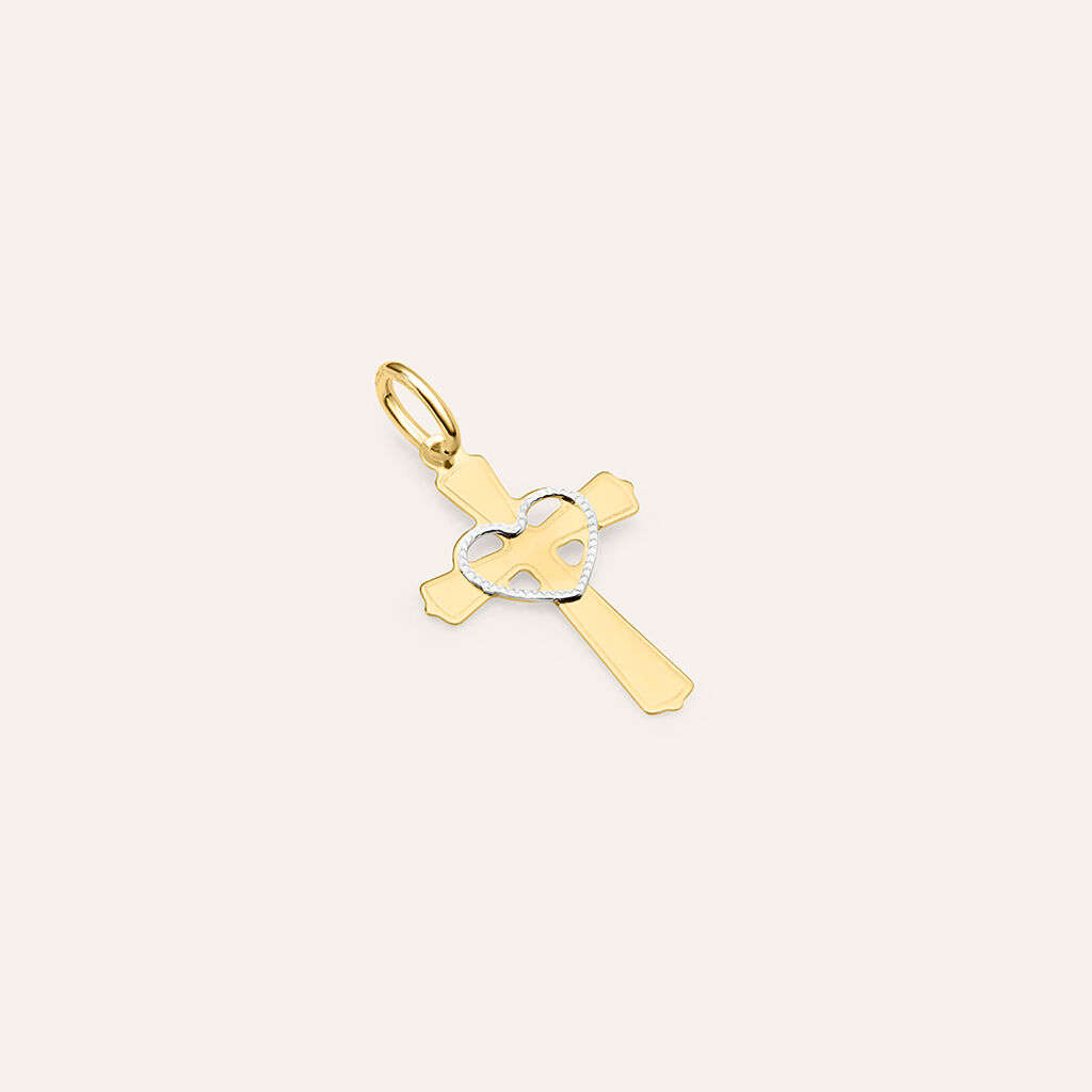 Pendente Holy Oro Bicolore - Ciondoli con Incisione Donna | Stroili
