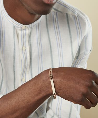 Bracciale Con Targhetta Golden Dream Placcato Oro Giallo