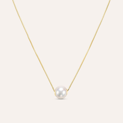 Collana Gabrielle Oro Giallo Perla D'Acqua Dolce - Collane Donna | Stroili