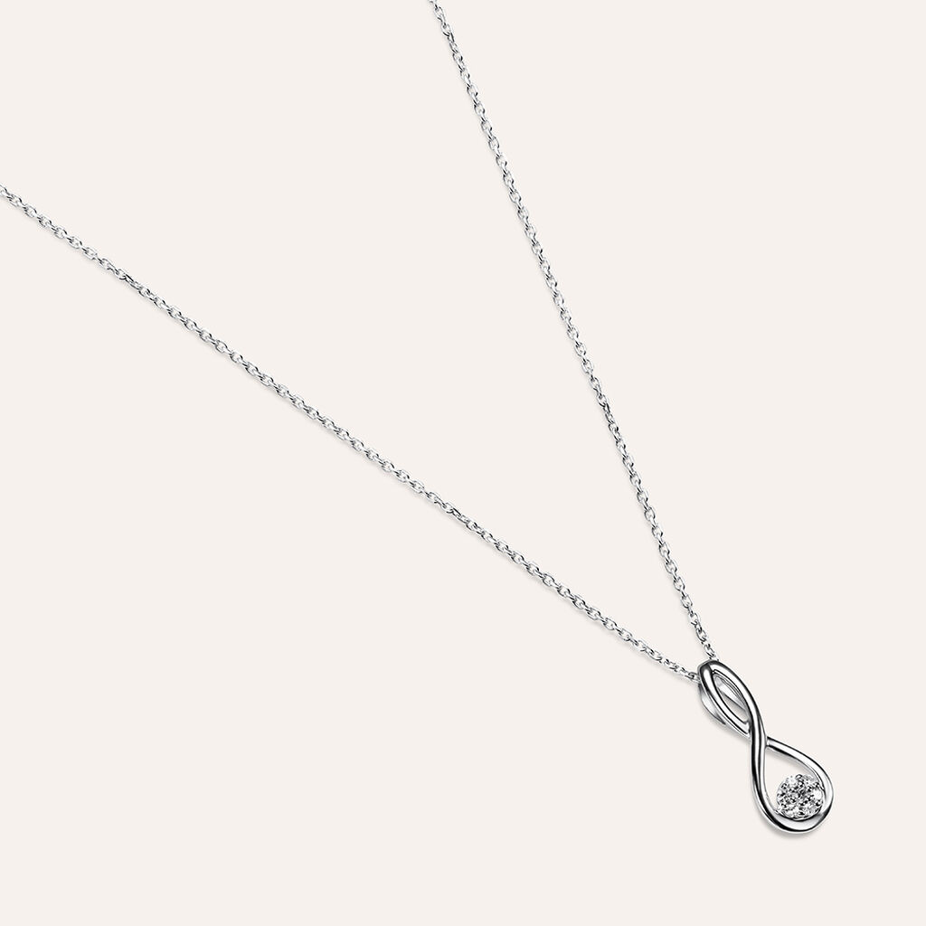 Collana Sophia Oro Bianco Diamante
