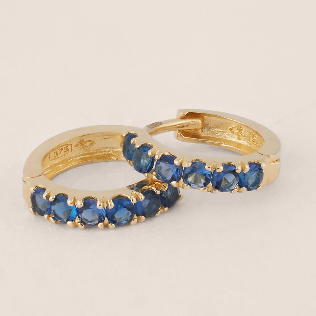 Orecchini A Cerchio Toujours Oro Giallo Cubic Zirconia