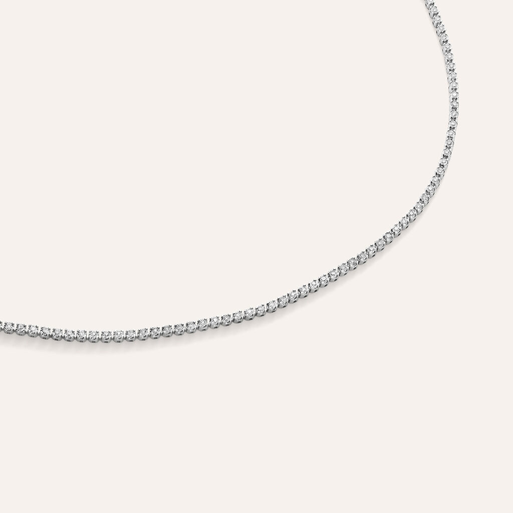 Bracciale Tennis Sophia Oro Bianco Diamante - Bracciali Tennis Donna | Stroili