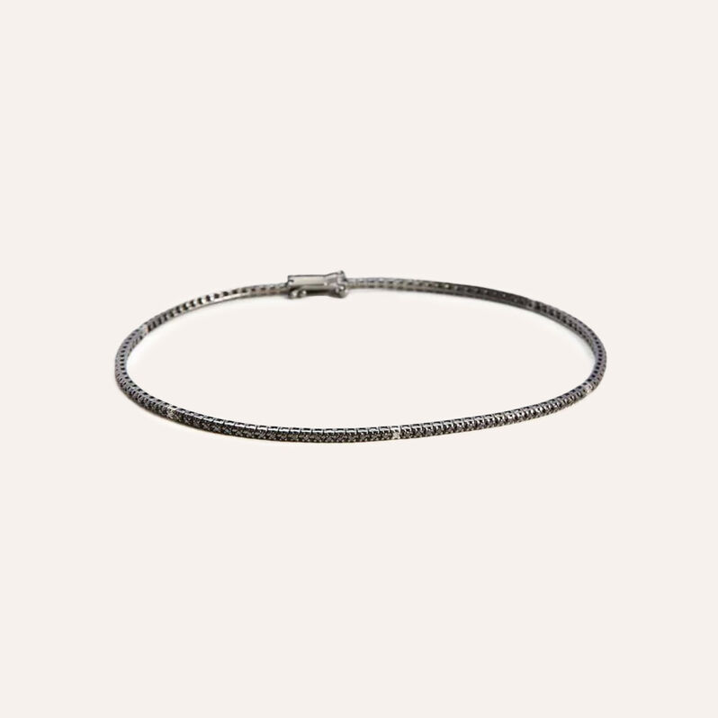Bracciale Tennis L'homme Diamant Oro Bianco Diamante - Bracciali Tennis Uomo | Stroili