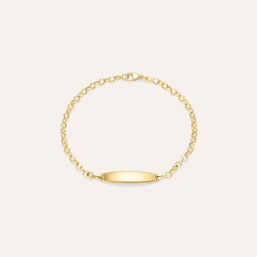Bracciale Con Targhetta Holy Oro Giallo