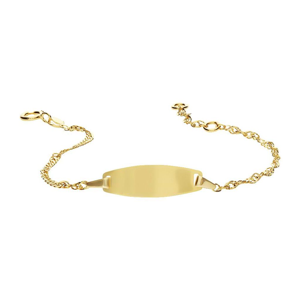 Bracciale Con Targhetta Holy Oro Giallo - Bracciali con Incisione Bambino | Stroili