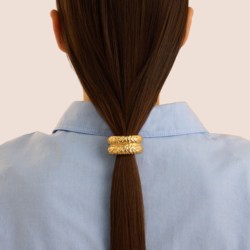 Elastico per Capelli Acciaio Dorato - Gioielli Donna | Stroili