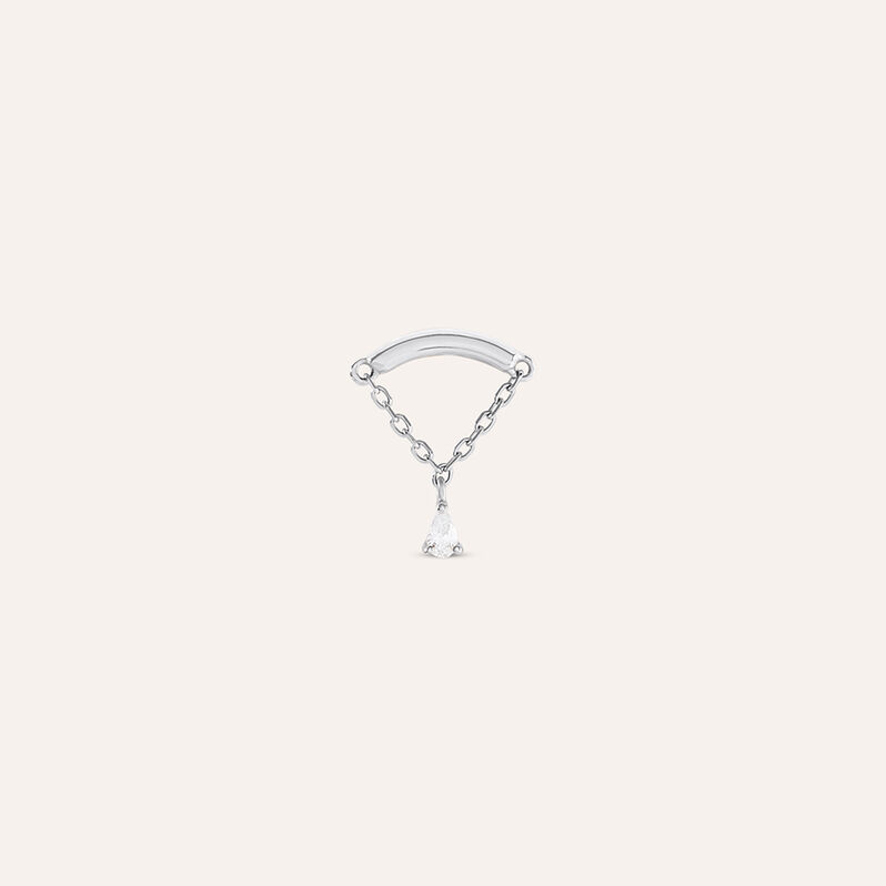 Piercing Orecchio Bon Ton Oro Bianco Cubic Zirconia - Piercing Orecchio Donna | Stroili
