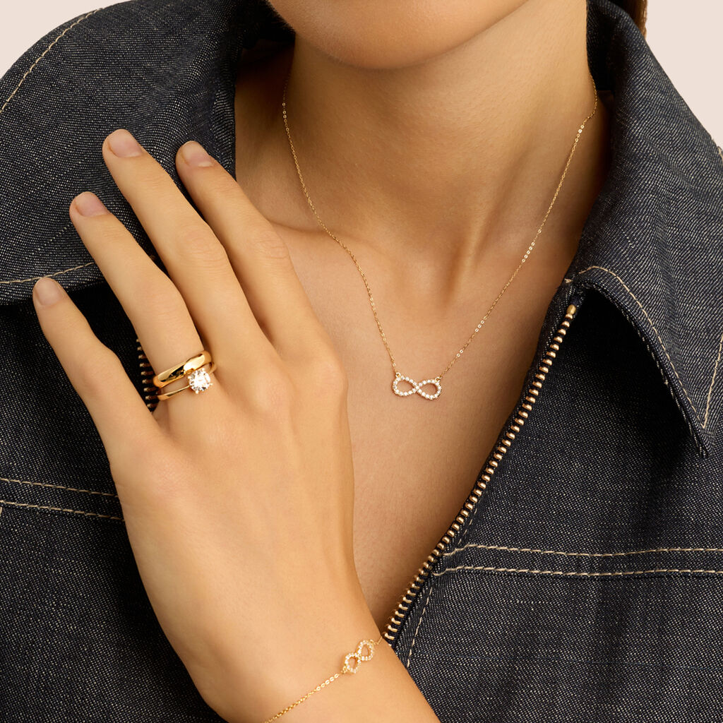 Collana Claire Oro Giallo Cubic Zirconia