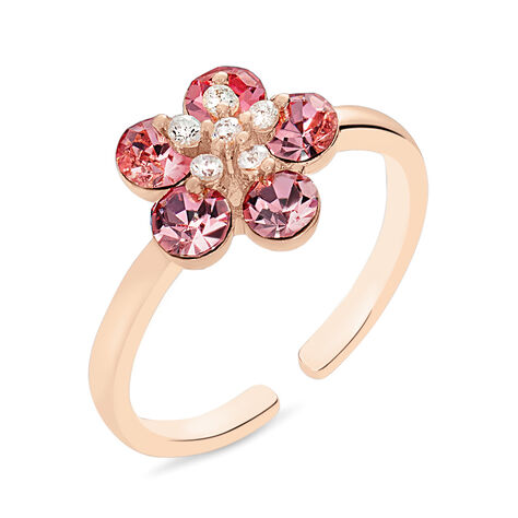 Anello Fantasia Romantic Shine Ottone Rosa Cristallo - Anelli con Pietre Donna | Stroili