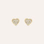 Orecchini Lobo Bon Ton Oro Giallo Cubic Zirconia