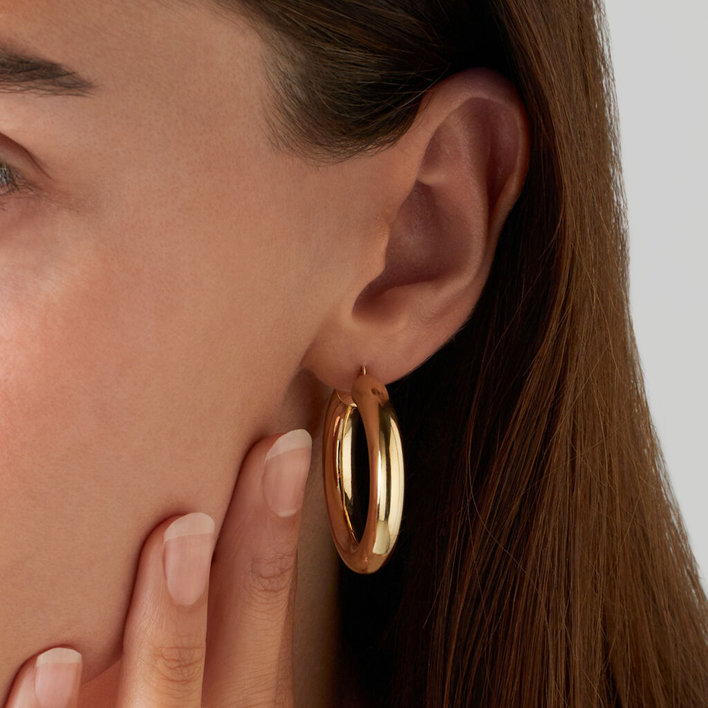 Orecchini A Cerchio Toujours Oro Giallo - Orecchini a Cerchio Donna | Stroili