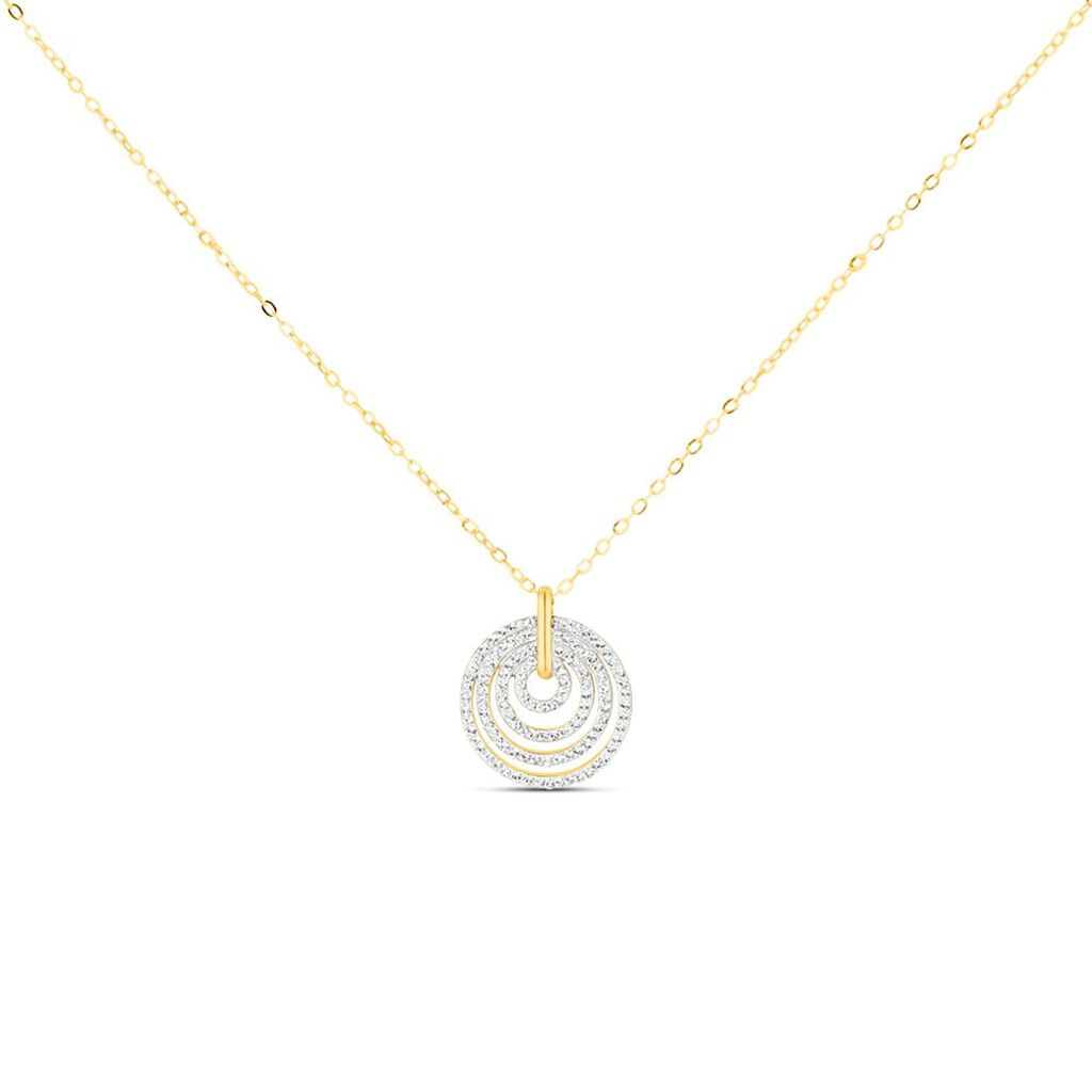 Collana Crystal Gold Oro Giallo Cristallo