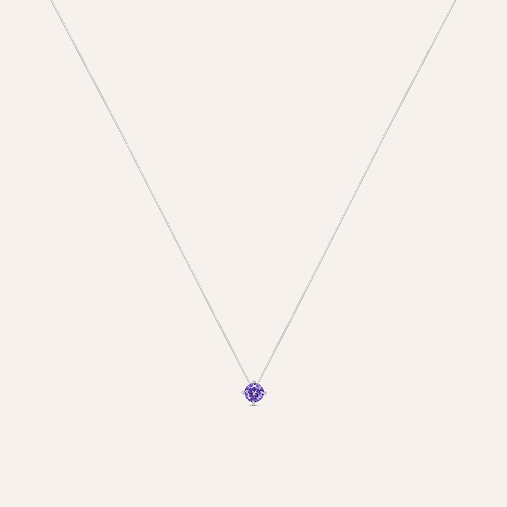 Collana Punto Luce Silver Rainbow Argento Rodiato Cubic Zirconia