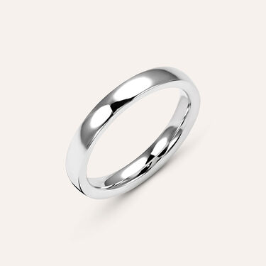 Fede Comoda Leggera Squadrata 3 mm Oro Bianco Fede Comoda Leggera Squadrata 3 mm Oro Bianco