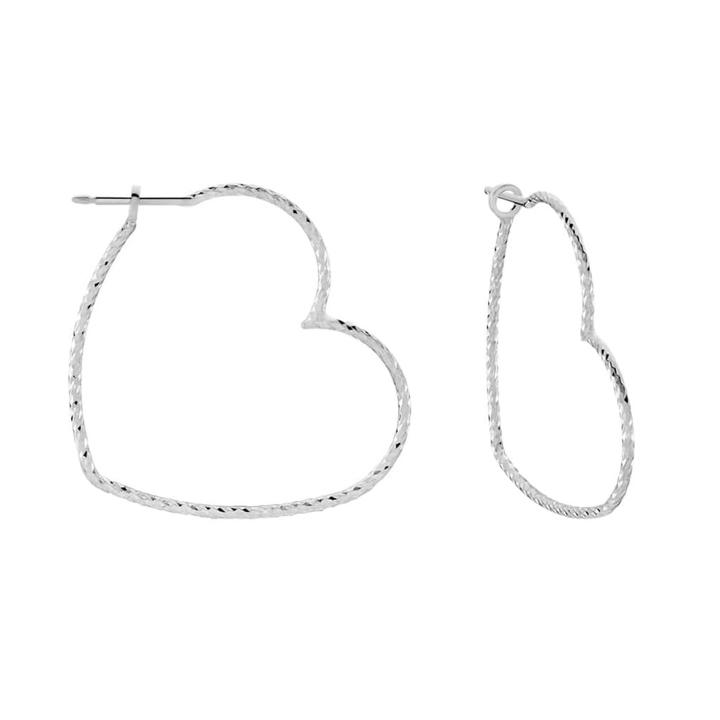 Orecchini A Cerchio Silver Collection Argento Rodiato - Orecchini a Cerchio Donna | Stroili