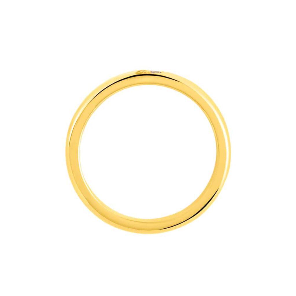 Fede Classica 3.1 mm Oro Giallo Diamante - Anelli con Incisione Unisex | Stroili