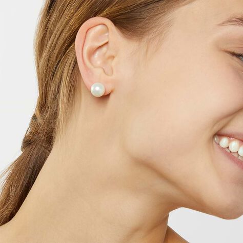 Orecchini Lobo Silver Pearls Argento Rodiato Perla sintentica - Orecchini a Lobo Donna | Stroili