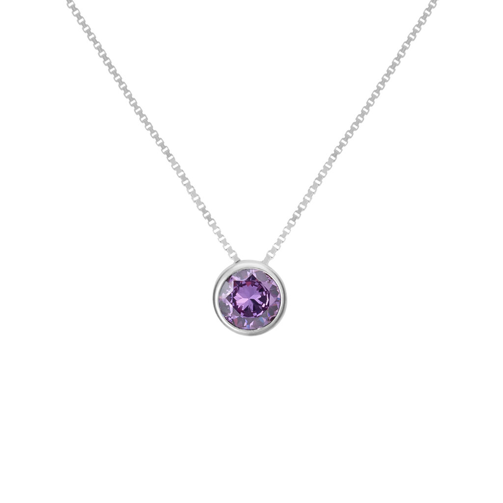 Collana Punto Luce Silver Rainbow Argento Rodiato Cubic Zirconia