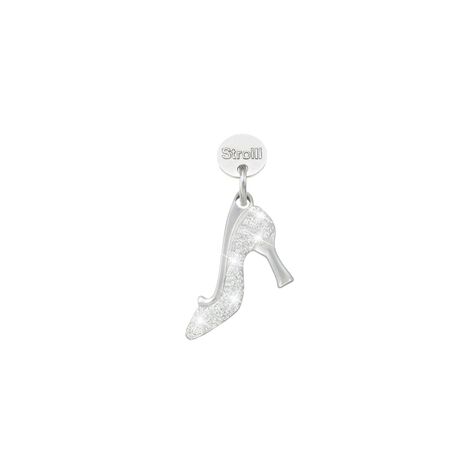 Charm in argento rodiato e glitter - Charms Donna | Stroili