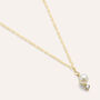Collana Gabrielle Oro Giallo Perla D'Acqua Dolce Cubic Zirconia