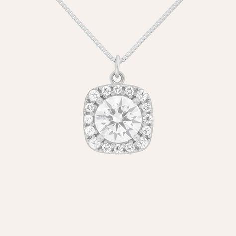 Collana Punto Luce Claire Oro Bianco Cubic Zirconia - Collane Punto Luce Donna | Stroili