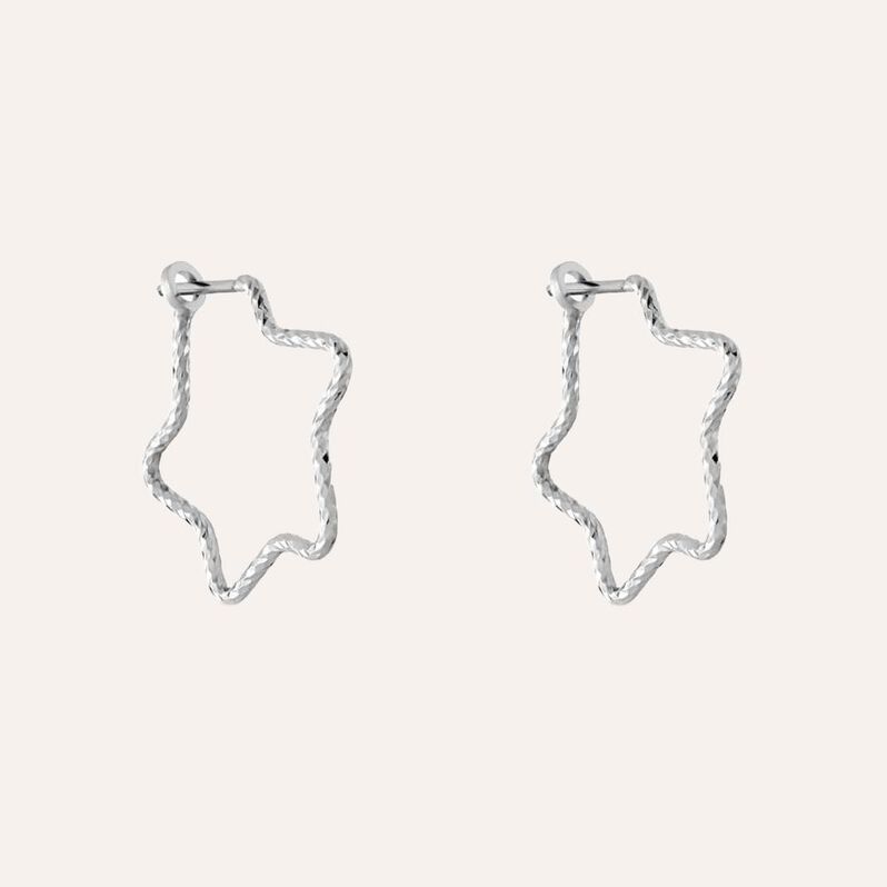 Orecchini A Cerchio Silver Collection Argento Rodiato - Orecchini a Cerchio Donna | Stroili