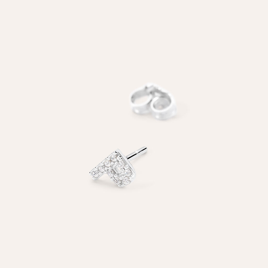 Mono Orecchino Lobo Silver Moments Argento Rodiato Cubic Zirconia