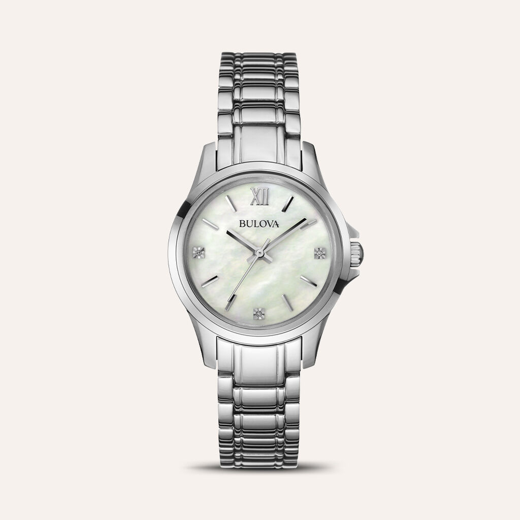 Orologio Al Quarzo Bulova Classic Diamonds 96p152